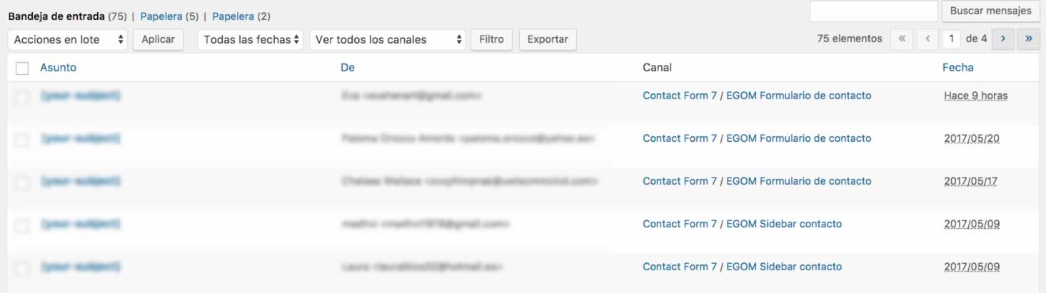 Flamingo para WordPress